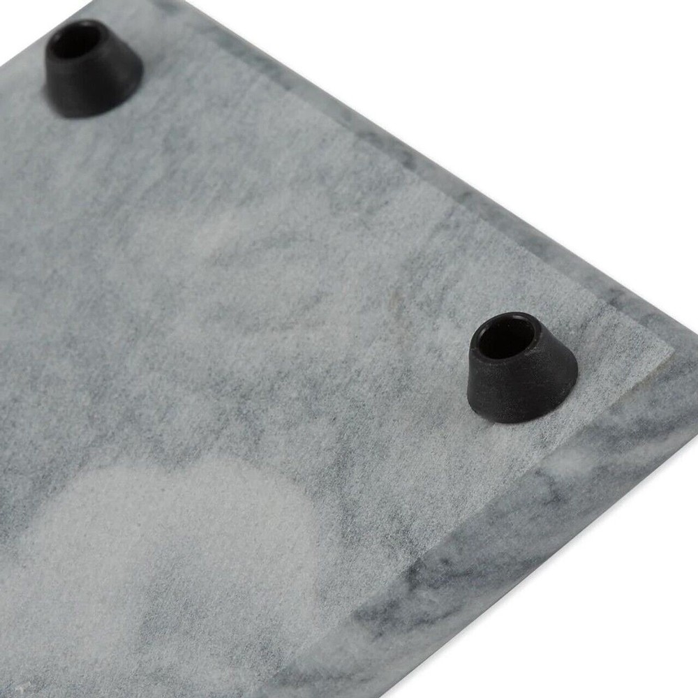 RSVP Natural Grey Marble Cheese Slicer Board 8”x5” Stainless Steel Wire Cutter - Picture 8 of 8